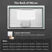 Hausvita Deluxe Edge Glow LED Bathroom Mirror - Sweatfully