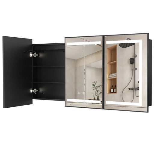 Hausvita Framed Recessed LED Light Bathroom Medicine Cabinet -Lager - Sweatfully