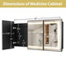 Hausvita Framed Recessed LED Light Bathroom Medicine Cabinet -Lager - Sweatfully