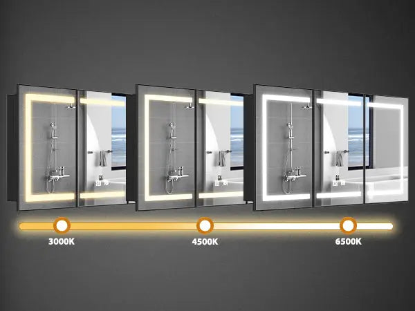 Hausvita Framed Recessed LED Light Bathroom Medicine Cabinet -Lager - Sweatfully