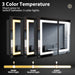 Hausvita Framed Recessed LED Light Bathroom Medicine Cabinet -medium - Sweatfully