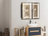 Hausvita Framed Recessed LED Light Bathroom Medicine Cabinet -medium - Sweatfully