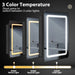 Hausvita Framed Recessed LED Light Bathroom Medicine Cabinet -small - Sweatfully