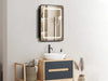 Hausvita Framed Recessed LED Light Bathroom Medicine Cabinet -small - Sweatfully
