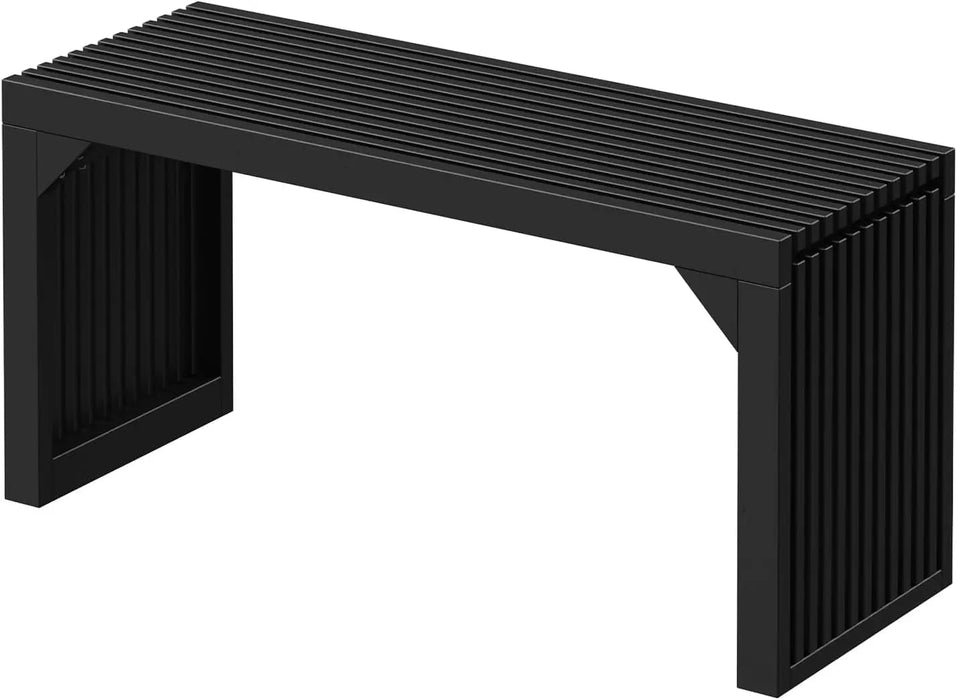 Hausvita HiKingQueens 35" Dining Bench, Indoor Wood Bench for Entryway,Living Room,Kitchen and Bedroom (Nature, Long Bench) - Sweatfully
