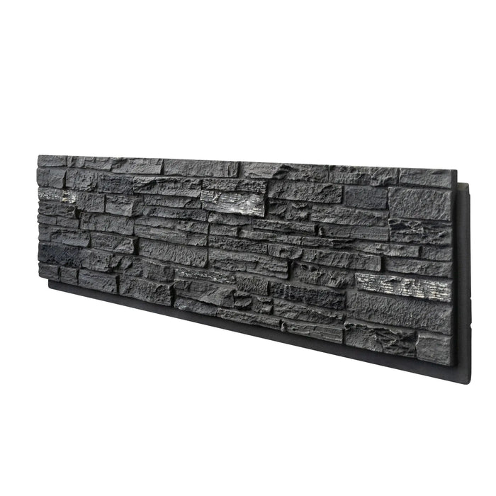 Hausvita Faux Stone Wall Siding Panel, PU Stone Veneer Exterior, 46.46" x 13" - Sweatfully