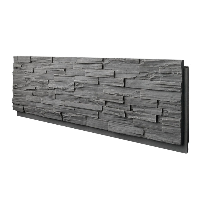 Hausvita Faux Stone Wall Siding Panel, PU Stone Veneer Exterior, 46.46" x 13" - Sweatfully