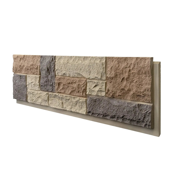Hausvita Faux Stone Wall Siding Panel, PU Stone Veneer Exterior, 46.46" x 13" - Sweatfully