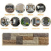 Hausvita Faux Stone Wall Siding Panel, PU Stone Veneer Exterior, 46.46" x 13" - Sweatfully