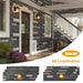 Hausvita Faux Stone Wall Siding Panel, PU Stone Veneer Exterior, 46.46" x 13" - Sweatfully