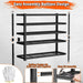 Hausvita Storage Shelves Heavy Duty, 48" L x 18" W x 72" H Garage Wire Shelving Unit Loads 2000LBS, 5-tier Adjustable Metal Industrial Utility Shelf Rack for Kitchen, Laundry Room, Pantry, Warehouse, Basement - Sweatfully