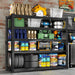 Hausvita Storage Shelves Heavy Duty, 48" L x 18" W x 72" H Garage Wire Shelving Unit Loads 2000LBS, 5-tier Adjustable Metal Industrial Utility Shelf Rack for Kitchen, Laundry Room, Pantry, Warehouse, Basement - Sweatfully