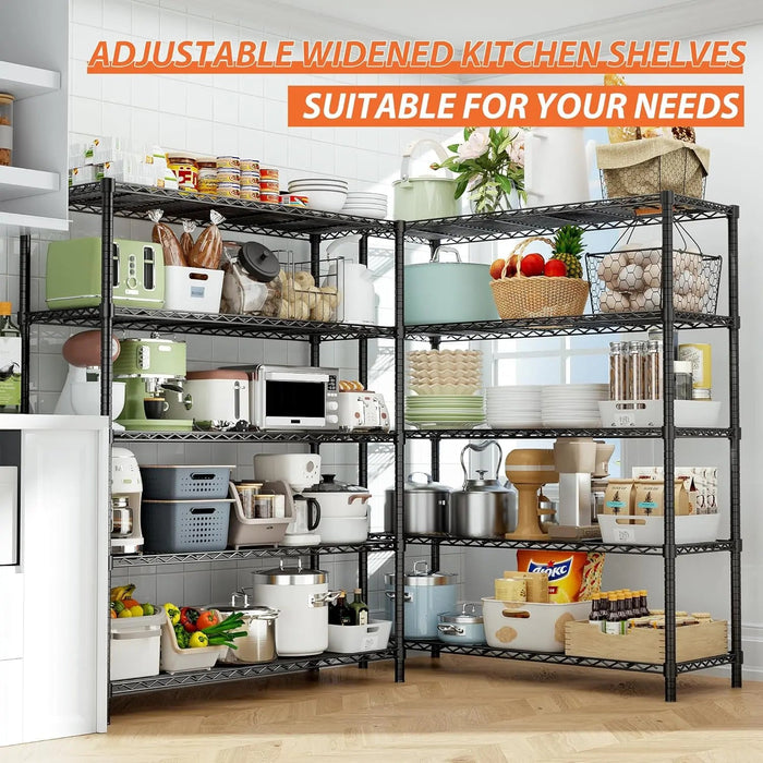 Hausvita Storage Shelves Heavy Duty, 48" L x 20" W x 72" H - Sweatfully