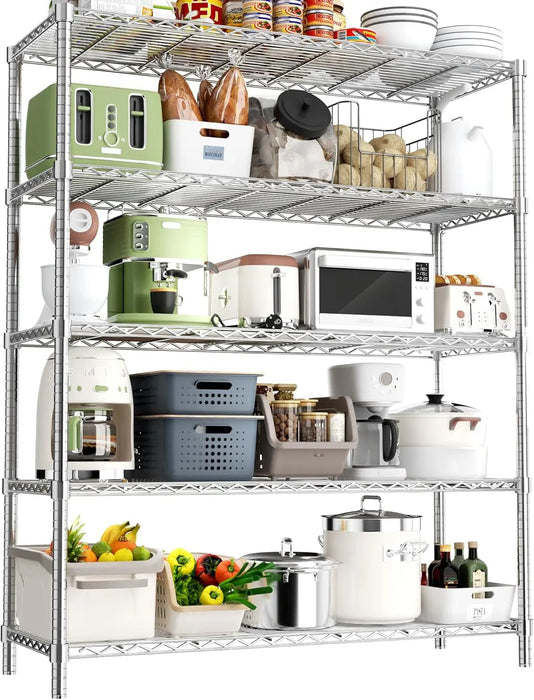 Hausvita Storage Shelves Heavy Duty, 48" L x 20" W x 72" H - Sweatfully