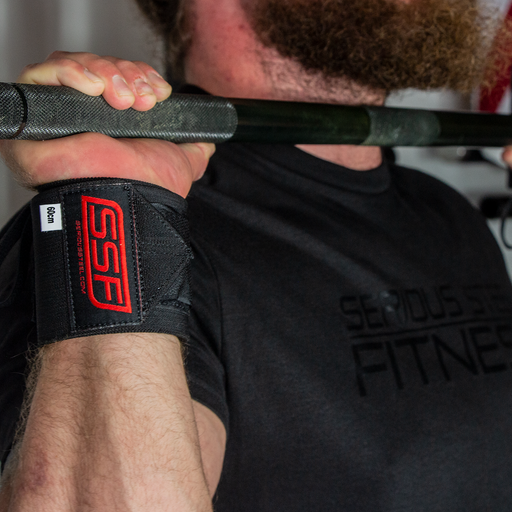 Heavy Duty Wrist Wraps (60cm, Black) - Sweatfully