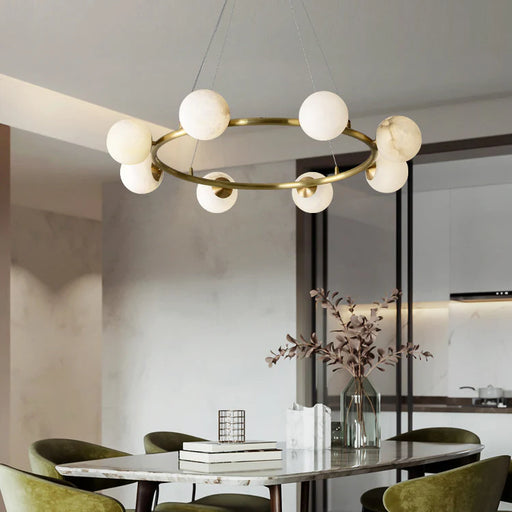 Helix Alabaster Chandelier - Sweatfully