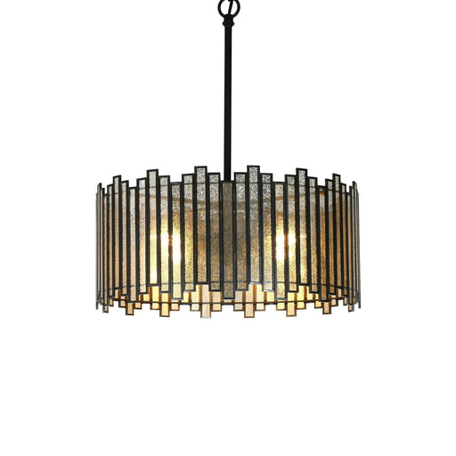 Hemaaolay Drum Colored Glass Chandelier - Sweatfully