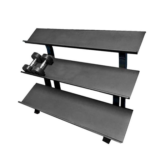 3-Tier Hex Dumbbell Rack - Muscle D Fitness - 15 Pair Storage - Sweatfully