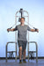 Dual Function High-Low Pulley Combo - Muscle D Fitness - Vertical Adjustable - Pin Selectorized - Handle Storage - Sweatfully