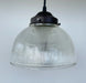 Antique 1960's Factory Holophane Chandelier Light - Sweatfully