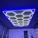 HexGlow Lighting 15 Hex Kit With Blue Border (16' x 8') - Sweatfully