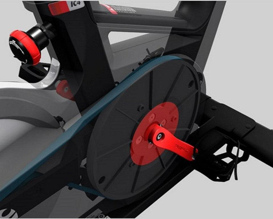 Life Fitness IC6 Indoor Cycle - Adjustable Handle Bars and Seat - Digital Display - Drink Bottle Holders - Sweatfully