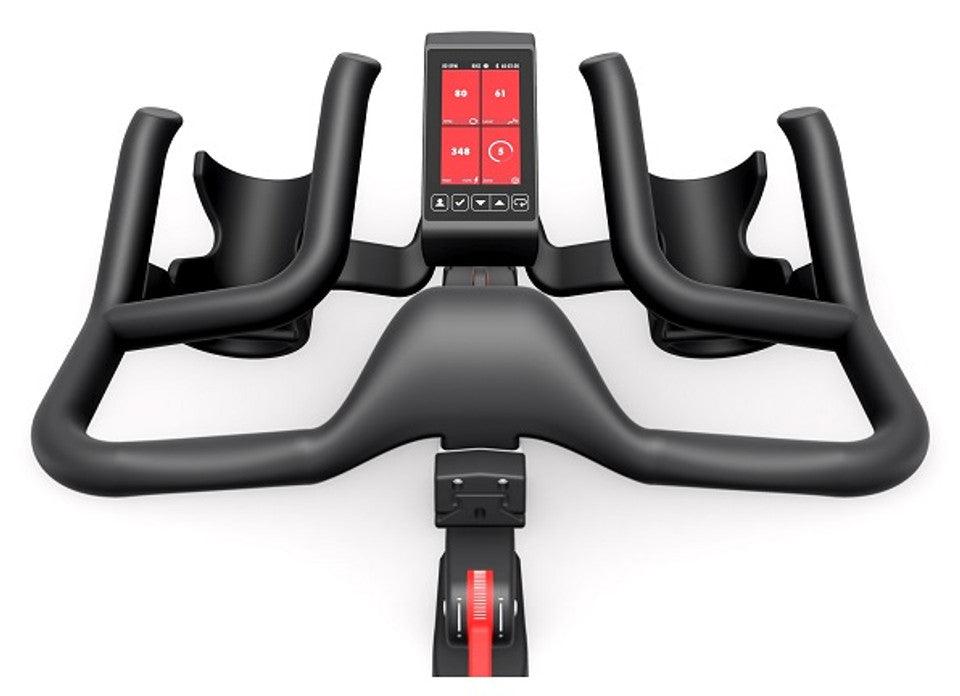 Life Fitness IC6 Indoor Cycle - Adjustable Handle Bars and Seat - Digital Display - Drink Bottle Holders - Sweatfully