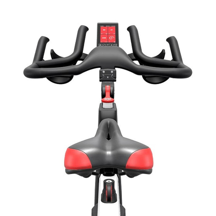 Life Fitness IC6 Indoor Cycle - Adjustable Handle Bars and Seat - Digital Display - Drink Bottle Holders - Sweatfully