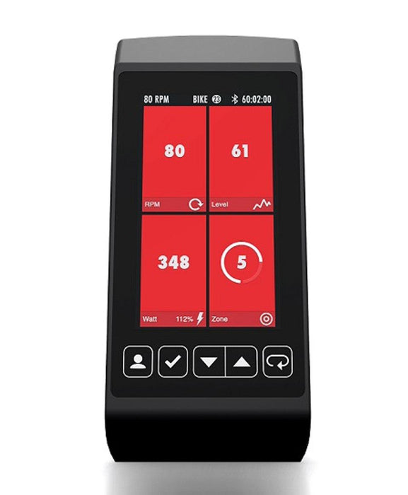 Life Fitness IC6 Indoor Cycle - Adjustable Handle Bars and Seat - Digital Display - Drink Bottle Holders - Sweatfully