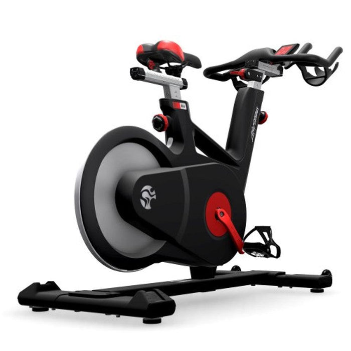 Life Fitness IC6 Indoor Cycle - Adjustable Handle Bars and Seat - Digital Display - Drink Bottle Holders - Sweatfully