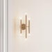 Ignis Mid-Century Modern Gold 6-Light Wall Sconce - Sweatfully