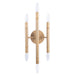 Ignis Mid-Century Modern Gold 6-Light Wall Sconce - Sweatfully
