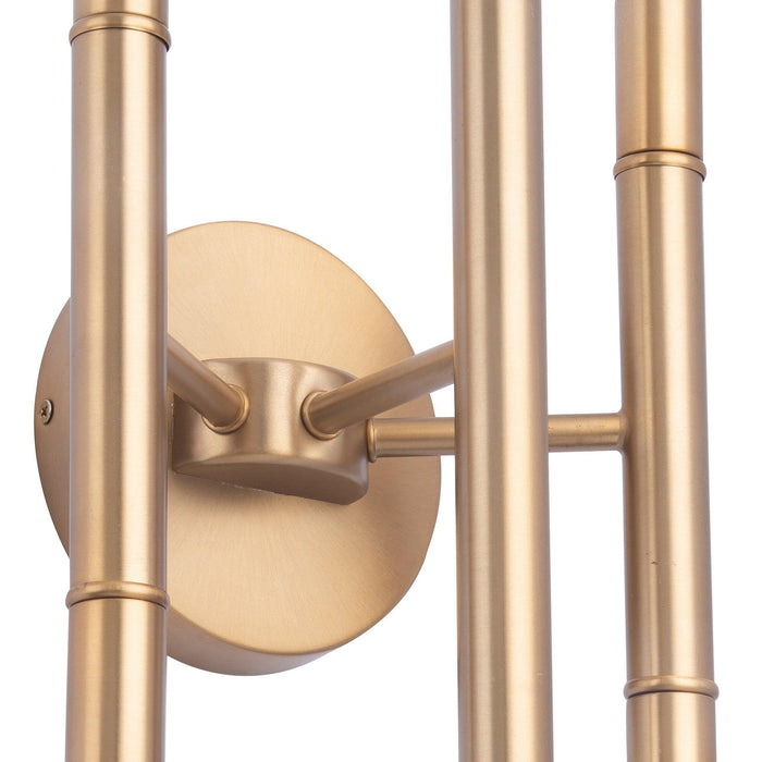 Ignis Mid-Century Modern Gold 6-Light Wall Sconce - Sweatfully