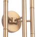 Ignis Mid-Century Modern Gold 6-Light Wall Sconce - Sweatfully