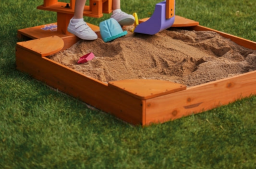 Avenlur Wooden Sandbox – Durable Outdoor Play Area, Perfect for Excavator - Sweatfully