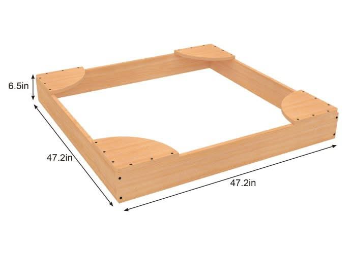 Avenlur Wooden Sandbox – Durable Outdoor Play Area, Perfect for Excavator - Sweatfully