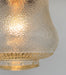 Amber Antique 1960's Glass PENDANT Light - Sweatfully