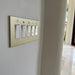 CleanPlate Wall Plate in Midcentury Gold for Rocker Switches - Sweatfully