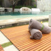 Spokane Extra Large Oiled Teak Shower and Bath String Mat with Rubber Footing 59″ x 35″ - Sweatfully