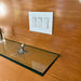 CleanPlate Wall Plate in Contemporary White for Rocker Switches - Sweatfully