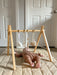 Lilac Wooden Baby Gym | Montessori Infant Play Gym with Hanging Toys - Sweatfully