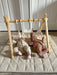 Lilac Wooden Baby Gym | Montessori Infant Play Gym with Hanging Toys - Sweatfully
