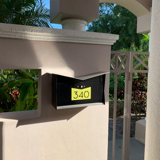 ButterFly Box in JET BLACK - Wall Mount Mailbox - Sweatfully