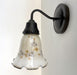 Antique PRINTED FLORAL 1960's Wall Sconce Lighting - Sweatfully