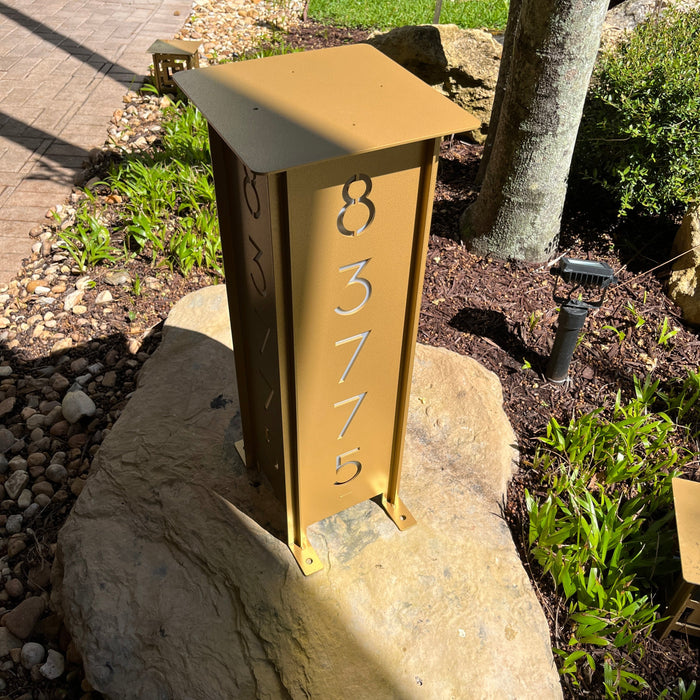 RadiantLight 27" tall ADDRESS MARKER Landscape Light - Garden Light - Sweatfully