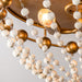 3-Light Golden Bohemian LED Modern Flush Mount Lighting - Sweatfully
