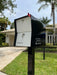 NEW! The Retrobox Locking Package Dropbox in JET BLACK - Modern Mailbox - Sweatfully