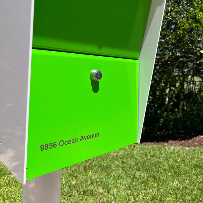 NEW! The Retrobox Locking Package Dropbox in JET BLACK - Modern Mailbox - Sweatfully