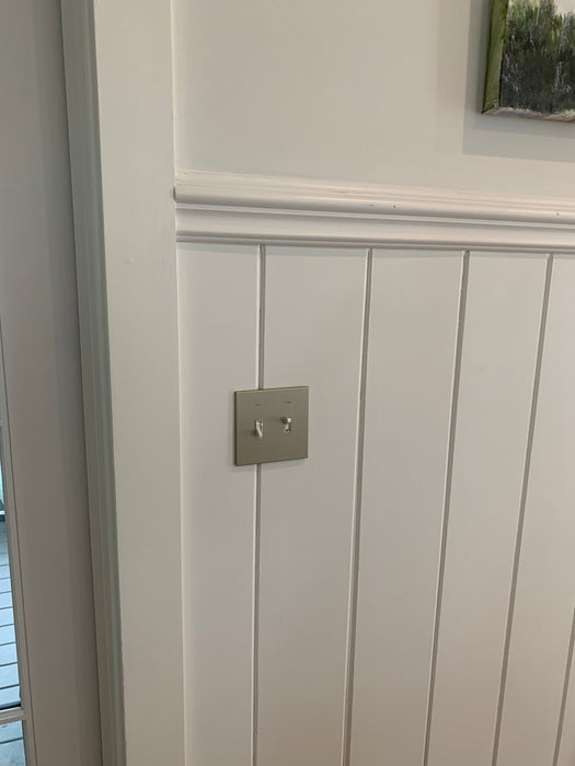 CleanPlate Classic Wall Plate in Midcentury Gold for Toggle Switches - Sweatfully