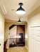Large Black Enamel Farmhouse Ceiling Light - Sweatfully